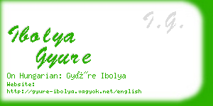 ibolya gyure business card